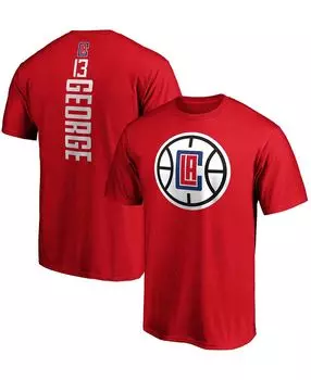 Мужская футболка big and tall paul george red la clippers team playmaker с именем и номером Fanatics, красный