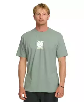 Мужская футболка Bloomy с коротким рукавом Quiksilver, зеленый