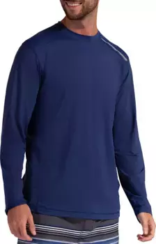 Мужская футболка BloqUV с длинным рукавом и защитой от солнца UPF 50, темно-синий
