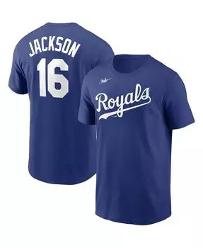Мужская футболка bo jackson royal kansas city royals cooperstown collection name &amp; number Nike