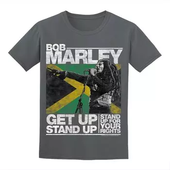 Мужская футболка Bob Marley Licensed Character, цвет Charcoal