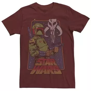 Мужская футболка Boba Fett The Mandalorian Vibrance Star Wars