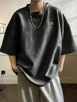 Мужская футболка больших размеров Hypemode с открытыми плечами и нашивкой с надписью Manfinity, черный