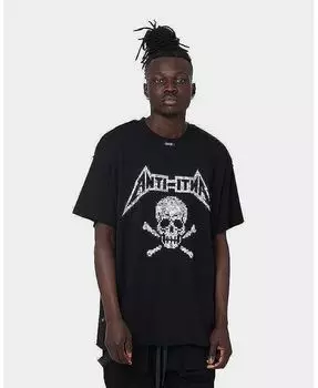 Мужская футболка большого размера в стиле дэт-метал The Anti Order, черный