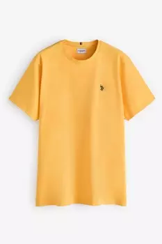 Мужская футболка «Большой и высокий двойной всадник» U.S. Polo Assn, оранжевый