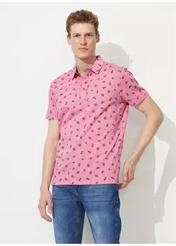 Мужская футболка бордового цвета с воротником поло Beymen Business