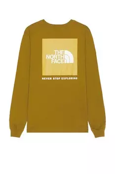 Мужская футболка Box NSE с длинными рукавами The North Face, цвет Moss Green