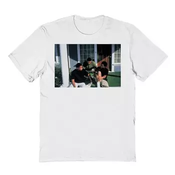 Мужская футболка Boyz N The Hood Porch с графическим рисунком и фотографией Licensed Character, белый