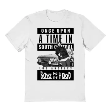 Мужская футболка Boyz N The Hood с явным рисунком Licensed Character, белый