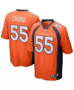 Мужская футболка bradley chubb orange denver broncos game jersey Nike
