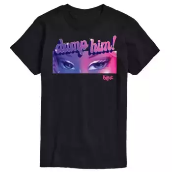 Мужская футболка Bratz с надписью «Duble Him» Licensed Character, черный