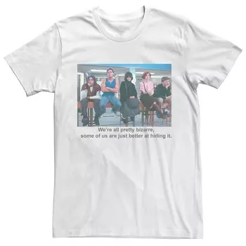 Мужская футболка Breakfast Club We're All Pretty Bizarre с рисунком Licensed Character, белый