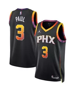 Мужская футболка бренда Chris Paul Black Phoenix Suns 2022/23 Statement Edition Swingman Jordan, черный
