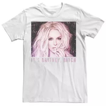 Мужская футболка Britney Spears Britney B Stack Licensed Character, белый