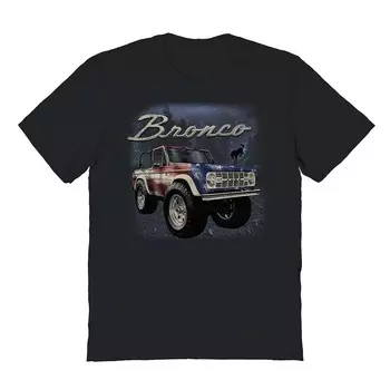 Мужская футболка Bronco Country с рисунком Licensed Character, черный