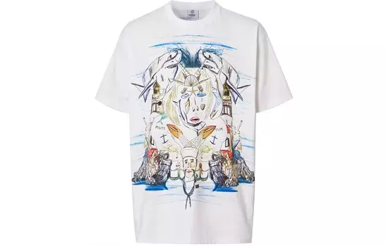 Мужская футболка Burberry, белый