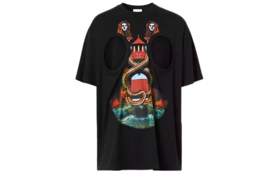 Мужская футболка Burberry, цвет Black