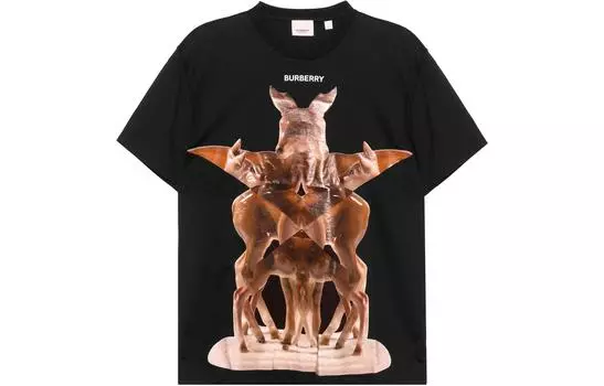 Мужская футболка Burberry, цвет Black