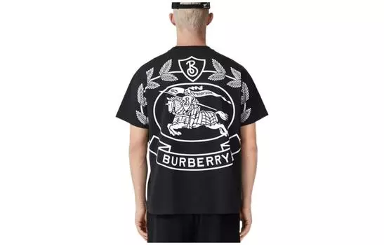 Мужская футболка Burberry, цвет Black