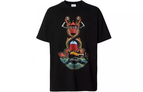 Мужская футболка Burberry, цвет Black