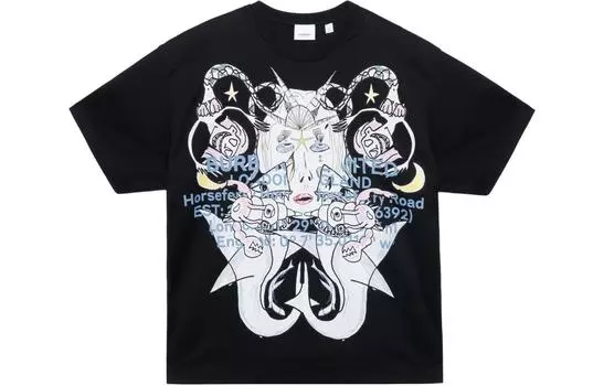 Мужская футболка Burberry, цвет Black