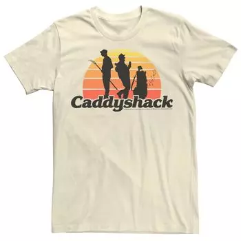 Мужская футболка Caddyshack с силуэтами заката в стиле ретро Licensed Character