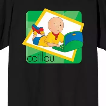 Мужская футболка Caillou Computer Time Licensed Character