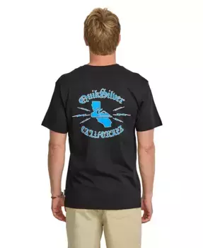 Мужская футболка California Raised с коротким рукавом Quiksilver, черный