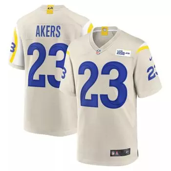 Мужская футболка Cam Akers Bone Los Angeles Rams Game Nike