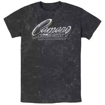 Мужская футболка Camaro By Chevrolet с рисунком Mineral Wash Licensed Character, черный