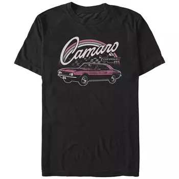 Мужская футболка Camaro Under The Rainbow с рисунком Licensed Character, черный