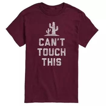 Мужская футболка Can't Touch This Cactus с рисунком кактуса Licensed Character, красный