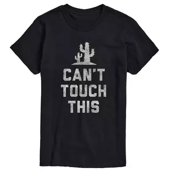 Мужская футболка Can't Touch This Cactus с рисунком кактуса Licensed Character, черный