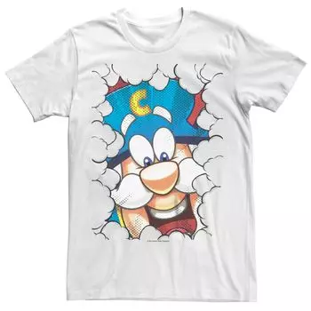 Мужская футболка Captain Crunch, смотрящая сквозь облако Licensed Character