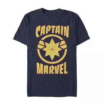 Мужская футболка Captain Marvel Star Licensed Character