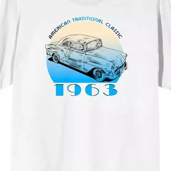 Мужская футболка Car Fanatic Vintage 1963 Car Licensed Character