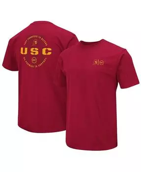 Мужская футболка Cardinal USC Trojans OHT в военном стиле с признательностью Colosseum, красный