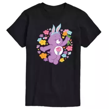 Мужская футболка Care Bears с принтом кролика Bear Licensed Character, черный