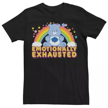 Мужская футболка Care Bears с рисунком «Эмоционально истощенные» Licensed Character