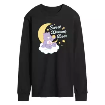 Мужская футболка Care Bears Sweet Dreams с длинным рукавом Licensed Character, черный