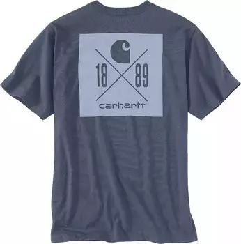 Мужская футболка Carhartt 1889 с графическим логотипом и короткими рукавами