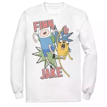 Мужская футболка Cartoon Network Adventure Time Finn & Jake Kapows Licensed Character