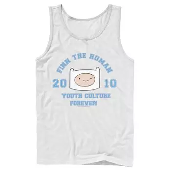 Мужская футболка Cartoon Network Adventure Time Finn The Human Youth Culture Forever Tank Licensed Character