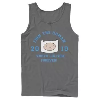 Мужская футболка Cartoon Network Adventure Time Finn The Human Youth Culture Forever Tank Licensed Character
