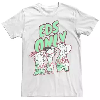 Мужская футболка Cartoon Network Ed, Edd n Eddy с портретом Licensed Character, белый