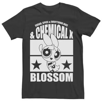 Мужская футболка Cartoon Network Powerpuff Girls Blossom Chemical X Licensed Character