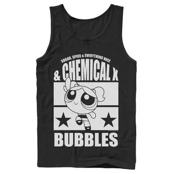 Мужская футболка Cartoon Network Powerpuff Girls Bubbles Chemical X Tank Licensed Character
