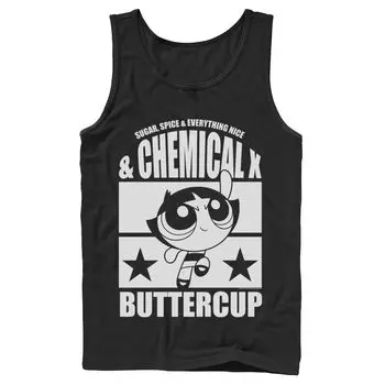 Мужская футболка Cartoon Network Powerpuff Girls Buttercup Chemical X Tank Licensed Character