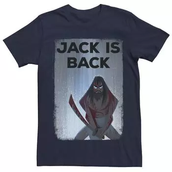 Мужская футболка Cartoon Network Samurai Jack Jack Is Back Rainwater Licensed Character, синий