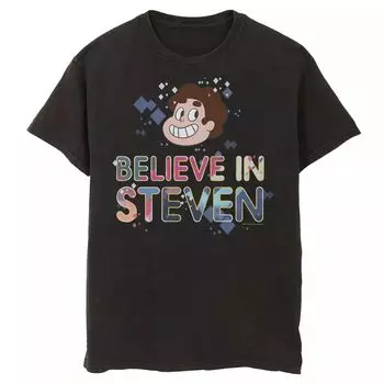 Мужская футболка Cartoon Network Steven Universe Believe In Gems Licensed Character